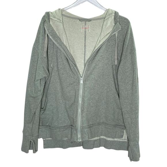 Free People FP Movement M Only One Hoodie Jacket Top Activewear Gray - Picture 1 of 11
